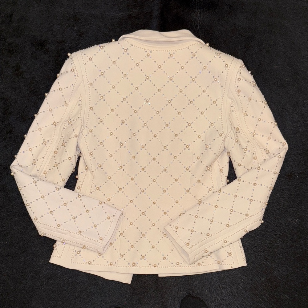 House of CB Ivory Blazer with Pearls and crystals. - Picture 14 of 14